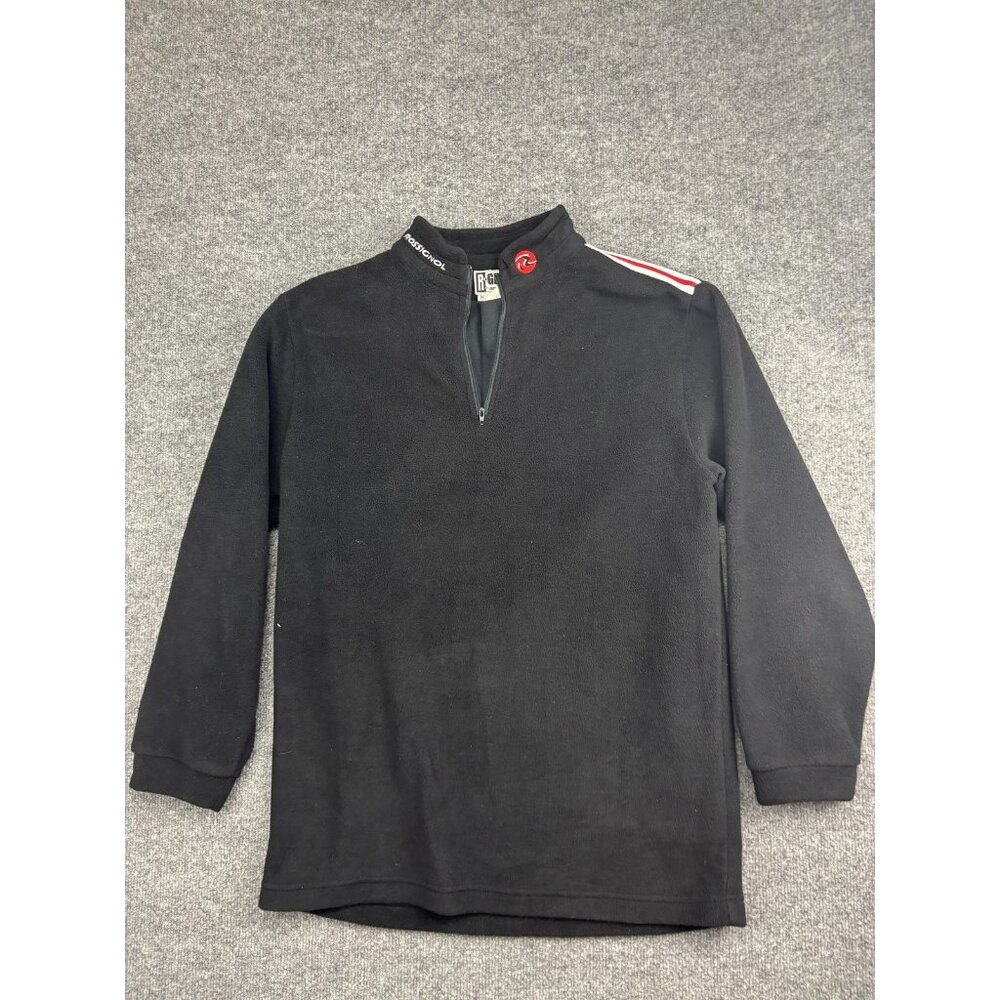 Rossignol R-Gear Pullover Mens Medium Black‎ Fleece Half Zip Ski Outdoor Winter